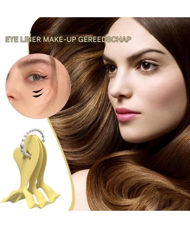 Eyeliner Stencil Tool Eyeliner Makeup Stencil 3 Piece Eyeshadow Contour Guide for Beginners Eyelash Shaper Tool Beauty Tool for Business Stage Presentations Home Yellow - Buy Online on GoSupps.com