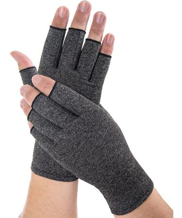 Fabater Half Finger Bike Gloves for Men - Elastic Compression Arthritis Gloves - Anti-Slip Daily Health Care for Mountaineering (L) - International Shipping Available - Buy Online on GoSupps.com