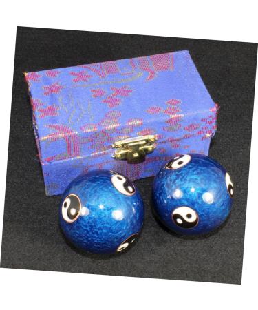 Healvian Chinese Massage Balls - Health & Fitness Baoding Balls for Hand Care - MX2PCS Blue - Buy Online on GoSupps.com