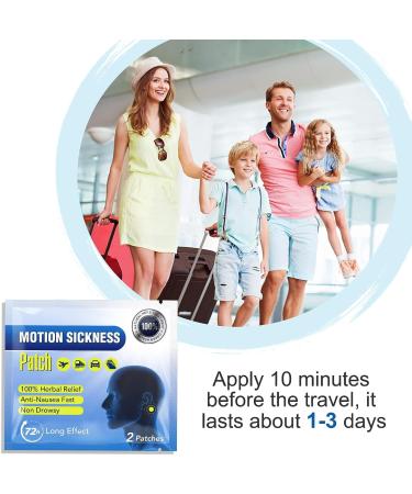 Motion Sickness Patches - Fast Acting Relief for Nausea and Dizziness - 80 Patches - No Side Effects - for Adults and Kids - Buy Online on GoSupps.com
