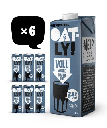 Oatly Oat Drink 2.8% Fat - Pack of 6 (6 x 1 litre)