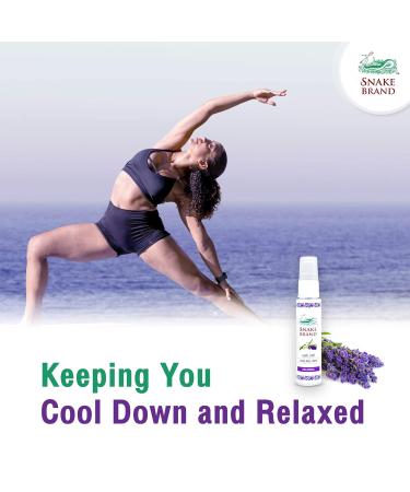 SNAKE BRAND Cooling Mist Direct Effect Instant Cool Down Body Relaxing Lavender Scent 1.1 Oz (30 ml) - Daily Use Body Mist Lavender 1.1 Fl Oz (Pack of 1) - Buy Online on GoSupps.com
