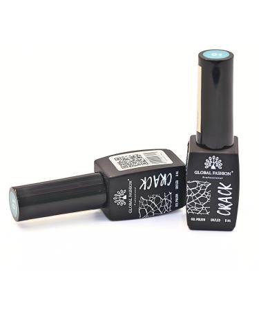 Crackle Gel Nail Polish - 12 Long-Lasting Colors | Captivating Cracked Effects for Salon-Quality Manicure at Home - 8ml - Buy Online on GoSupps.com