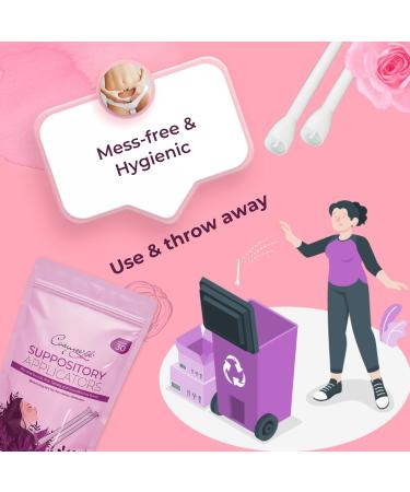 Cosynee Disposable Vaginal Suppository Applicator for Women | Easy-to-Use Fits Most Brands | Individually Wrapped | 30 Count - Buy Online on GoSupps.com