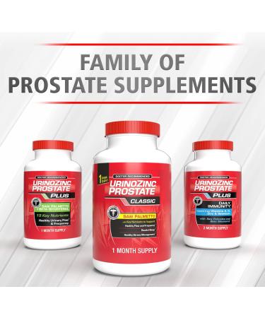 Urinozinc Classic Prostate Supplement with Saw Palmetto - 30 Capsules - Buy Online on GoSupps.com