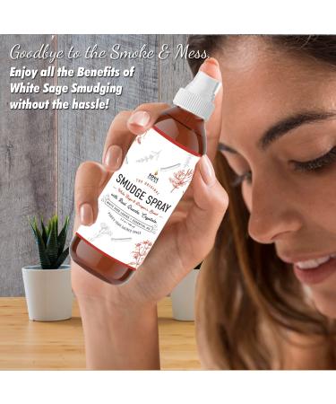 Soul Sticks Smudge Spray 3.5 oz. Bottle - White Sage & Dragon's Blood | Cleanse Negative Energy, Purify Home | With Quartz Crystals - Buy Online on GoSupps.com