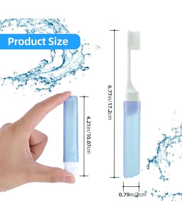 Sibba 5-Piece Soft Bristle Toothbrush Set with Travel Box - Ideal for Camping, School, and Home Use (Style A) - Buy Online on GoSupps.com