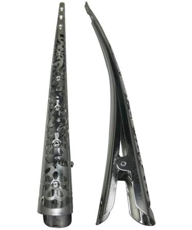 Time Roaming Duck Bill Clip Color Silvery Flower Shaped 5.1 Length Large Size without Teeth Pack of 4 - Buy Online on GoSupps.com