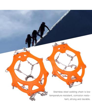 OKAT Outdoor Snowshoe Crampons - 12 Tooth Stainless Steel Non-Slip & Flexible for Outdoor Skiing | Size L - Buy Online on GoSupps.com
