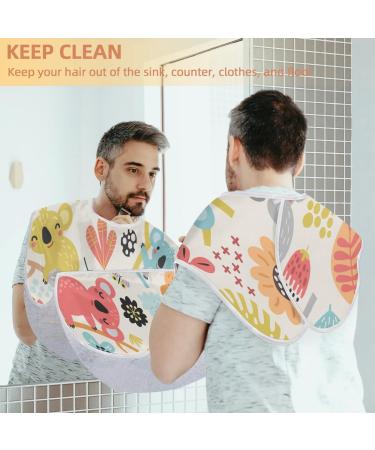 Buy Beard Bib Apron - Non-Stick Waterproof Hair Catcher for Men | Colorful Koala Grooming Cape for Shaving & Trimming - Buy Online on GoSupps.com