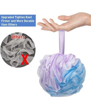 Exfoliating Bath Shower Loofah Sponge - 60g Mesh Pouf Body Scrubber for Spa-Like Cleanse - Buy Online on GoSupps.com
