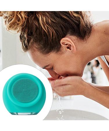 demaxiyad Facial Cleansing Brush | Gentle Electric Face Exfoliator Scrubber Face Wash Brush - Skin Rejuvenating Face Exfoliator Scrubber Silicone Face Brush Cleanser for Family Green - Buy Online on GoSupps.com
