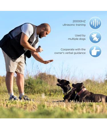 Antibell Device for Dogs - Rechargeable Waterproof Ultrasound Defense | 25 KHz with 5m Radius for Small Medium Dogs - Perfect for Joggers - Buy Online on GoSupps.com