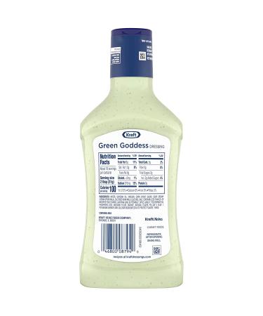 Kraft Green Goddess Salad Dressing 16 fl oz Bottles - 6 Pack - Buy Online on GoSupps.com