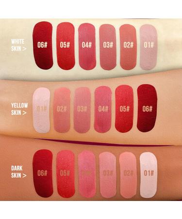 Matte Liquid Lipstick for Women | Longwear Waterproof Lipcolor - Highly Pigmented No-Budge Lip Gloss (02# Cheeky - Buy Online on GoSupps.com