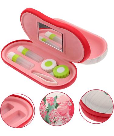 Buy PartyKindom Double Layer Glasses Case - Leather PU Storage Box with Mirror | Travel Accessory - Buy Online on GoSupps.com