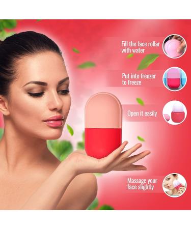 Silicone Face Ice Roller Mold for DIY Skin Care - Reduces Puffiness, Swelling, and Shrinks Pores - Buy Online on GoSupps.com