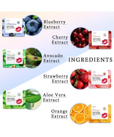 30PCS Moisturizing Lip Masks Set Overnight Bulk Lip Patches Long-lasting Hydrating Sleeping Lip Plumping Masks for Women 01 A1 - Buy Online on GoSupps.com