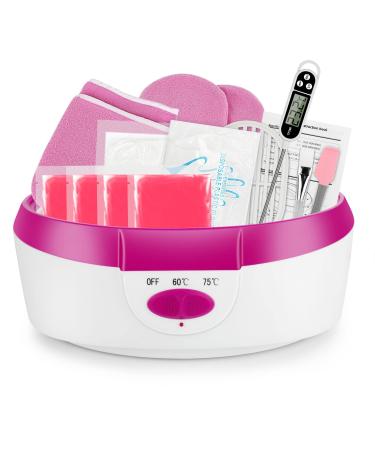 Paraffin baths wax bath for hands and feet Forever Speed Paraffin Wachsbad for hands and feet device 265W electric wax bath with paraffin wax set pink