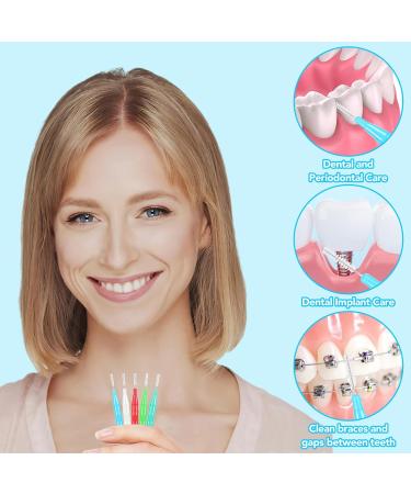 Buy 20 Interdental Brushes for Superior Oral Health Colorful Tooth Cleaning Tools for Gaps in Teeth - Buy Online on GoSupps.com