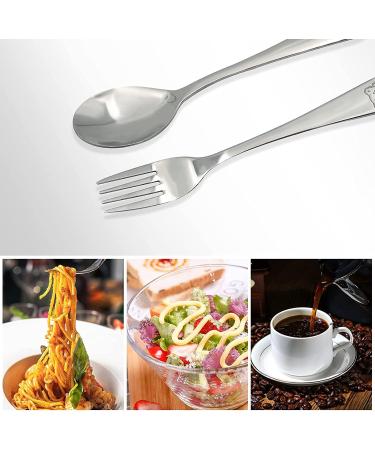 Children's Cutlery Set - 6-Piece Stainless Steel Fork & Spoon Set with Bear Pattern - Perfect for Kids' Dining & Desserts - 16.5cm Baby Spoon & Fork - Buy Online on GoSupps.com