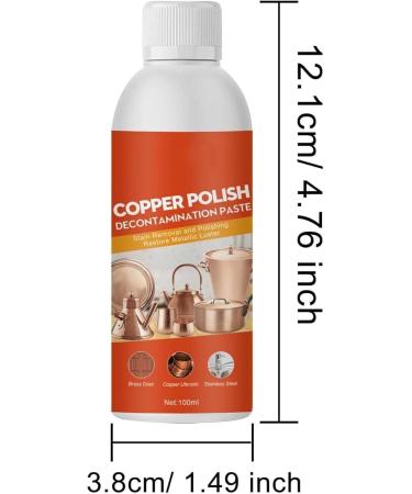 Brass Cleaner and Polish Natural Brass Cleaner Metal Polish for Brass Copper and Stainless Steel Copper Cleaner for Pots and Pans Gently Cleans 2 PCS - Buy Online on GoSupps.com
