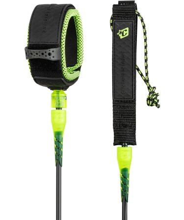 Creatures of Leisure Reliance Pro 6'0 Shortboard Leash - Black Lime - Buy Online on GoSupps.com