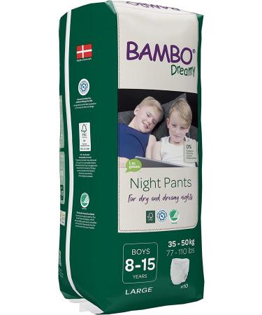 Bambo Nature Eco-Friendly Dreamy Night Pants Boys 8-15 Years - 30 Count (3 Packs of 10) - Buy Online on GoSupps.com