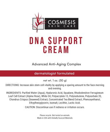 DNA Support Cream - Youthful Radiance with Hyaluronic Acid & Caprylic Acid | 1 oz Face & D collet Moisturizer - Buy Online on GoSupps.com