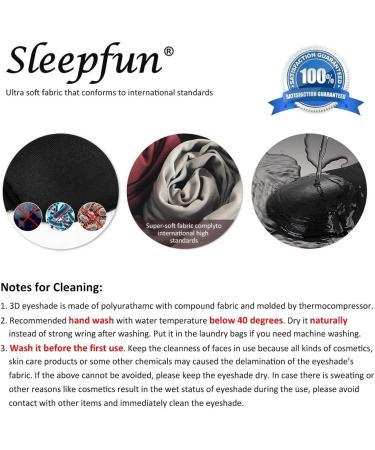 SleepFun 3D Invisible Alar Eye Mask - Ultra Lightweight & Comfortable for Travel, Nap, Shift Work - Black - Buy Online on GoSupps.com