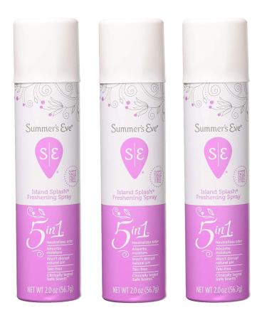 Summers Eve Island Splash Freshening Feminine Spray 2-Ounces (3-Units)