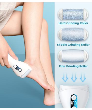 Rechargeable Electric Callus Remover - Portable Foot File & Pedi Tool Kit by PRITECH - Professional Dead Skin Care - Buy Online on GoSupps.com