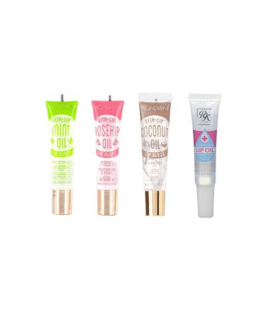 Broadway Vita-Lip Clear Lip Gloss 0.47oz/14ml (3PCS - Mint & Coconut & Rosehip Oil) (4 PCS SET)