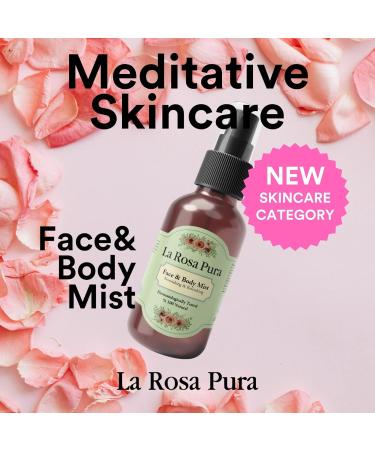 Unique Touch La Rosa Pura Pure Rose Water Face and Body Mist Gently Cleanses Softens and Revitalizes Skin for All Skin Types - Refreshing Soothing & Hydrating Formula 50ml - Buy Online on GoSupps.com