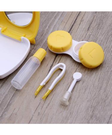 EXCEART 2pcs Cartoon Lens Case - Cute Yellow Contact Lens Storage Cases for Easy Travel and Organization - Buy Online on GoSupps.com