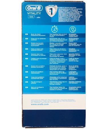 Oral-B Vitality 100 CrossAction White Black Electric Toothbrush - Buy Online on GoSupps.com