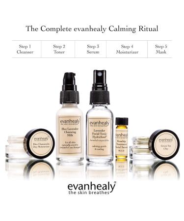 Evanhealy Calming Blue Skin Care Set | 5-Piece Travel Kit for Sensitive Skin | Facial Mask & Gentle Cleanser | Anti-Aging Treatment - Buy Online on GoSupps.com