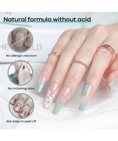 Modelones 5Pcs Nail Primer & Dehydrator Set with Base Top Coat, No Wipe Formula, and Cuticle Oil - Buy Online on GoSupps.com
