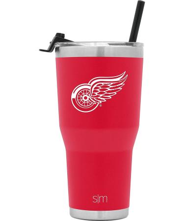 Simple Modern Officially Licensed Tumbler Insulated Travel Mug Cup with Flip Lid and Straw Detroit Red Wings - Buy Online on GoSupps.com