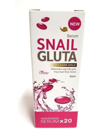 Snail Gluta Collagen Gold Face Serum 40ml - Reduce Wrinkles, Fine Lines, Dark Spots | Clarify Complexion, Moisturize for Glowing Skin - Buy Online on GoSupps.com