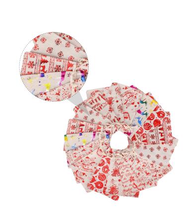 SEWOART 16pcs Candy Buggy Bag Candy Bags Christmas Drawstring Pouch Christmas Bag Drawstring Bag Cute
