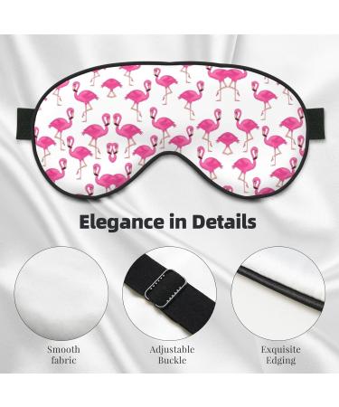 Pink Flamingo Eye Mask | Soft Adjustable Sleep Mask for Men & Women | Comfortable Nighttime Eye Cover - Buy Online on GoSupps.com