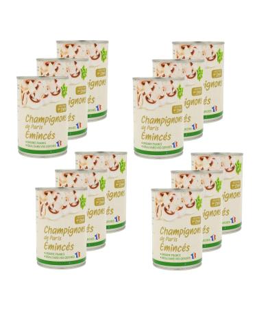 SpiceMasters.co.uk Lot of 12 sliced button mushrooms - France - 390g box