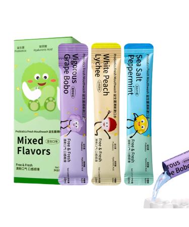 Hailerio Mouthwash Sachets | 15 Oral Care Sachets | Long-Lasting Freshness Fruity Flavour For Daily Use In Bathroom And Hotel For Adults