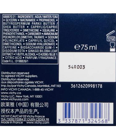 Vichy Aqualia Thermal Spa Night Cream & Overnight Mask with Hyaluronic Acid - 2.54 Fl. Oz - Buy Online on GoSupps.com