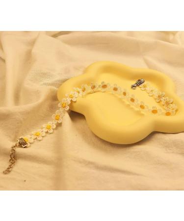 Shop Bethynas Colorful Floral Choker Necklace | Vintage Daisy Flower Neckband for Women & Teen Girls Perfect Bridal Party Neck Jewelry | Adjustable Clavicular Design - Buy Online on GoSupps.com