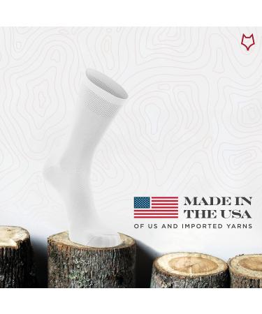 FoxRiver Coolmax Ultra-lightweight Liner Crew Socks White 9-11.5 | Men's Wick Dry Technology - Buy Online on GoSupps.com
