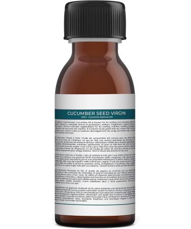 Mystic Moments Cucumber Jungfrau Carrier Oil 250ml - Pure Natural Vegan Oil for Hair Face Nails Aromatherapy & Massage - GVO Free - Buy Online on GoSupps.com