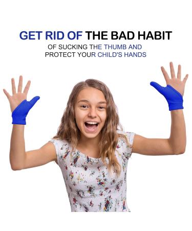 Jiuguva Thumb Suction Gloves for Kids - Compression Gloves Ages 8-12 | Black & Blue 4 Pack - International Shipping Available - Buy Online on GoSupps.com
