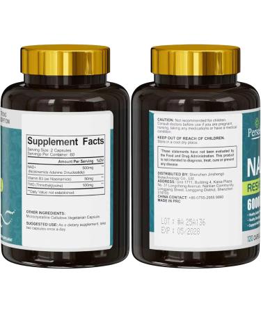 NAD+, 500MG NAD+ Supplement, Advanced Antioxidant Formula Premium NAD Supplement for Women, 120 Capsules NAD+ Complex for Healthy Support Cellular Vitality, Healthy Aging, Energy & Longevity - Buy Online on GoSupps.com